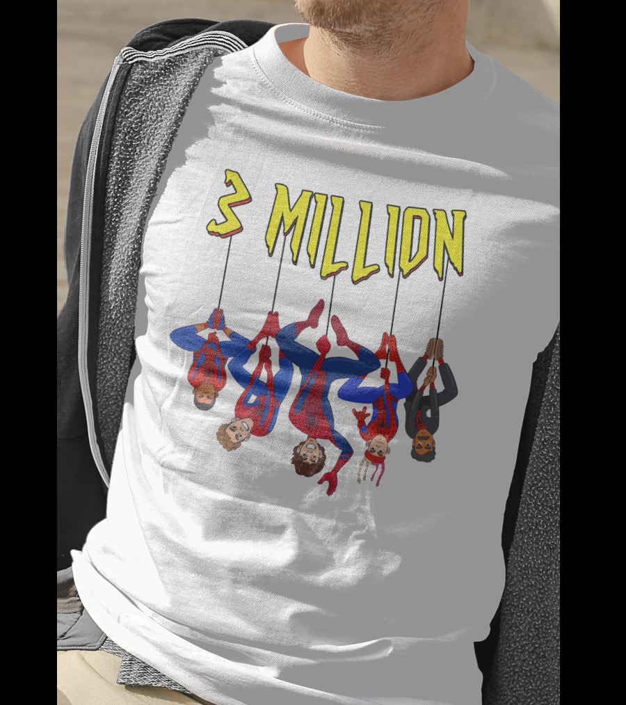 3 Million Bay Lenlevine Merch Hanging Heroes T-Shirt