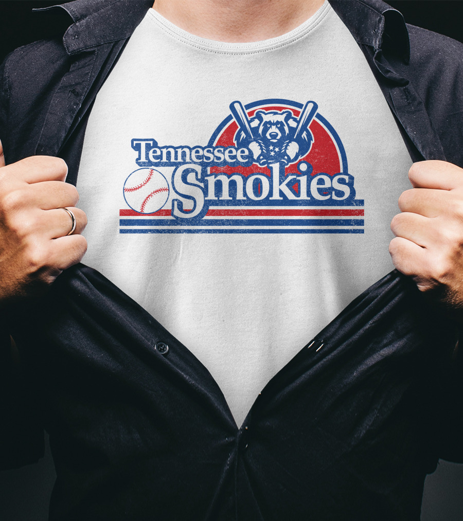 Tennessee Smokies Bear Baseball Retro T-Shirt
