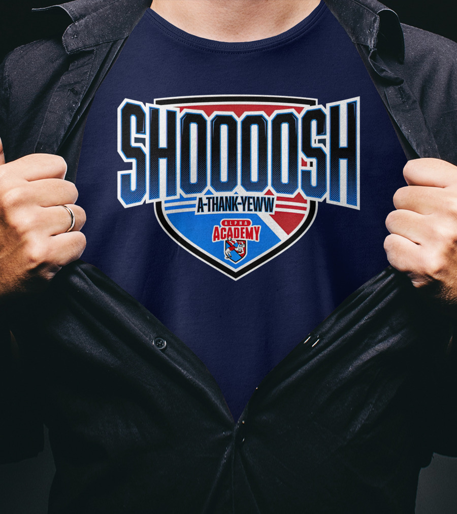 Alpha Academy Shoooosh A Thank Yeww Shield T-Shirt
