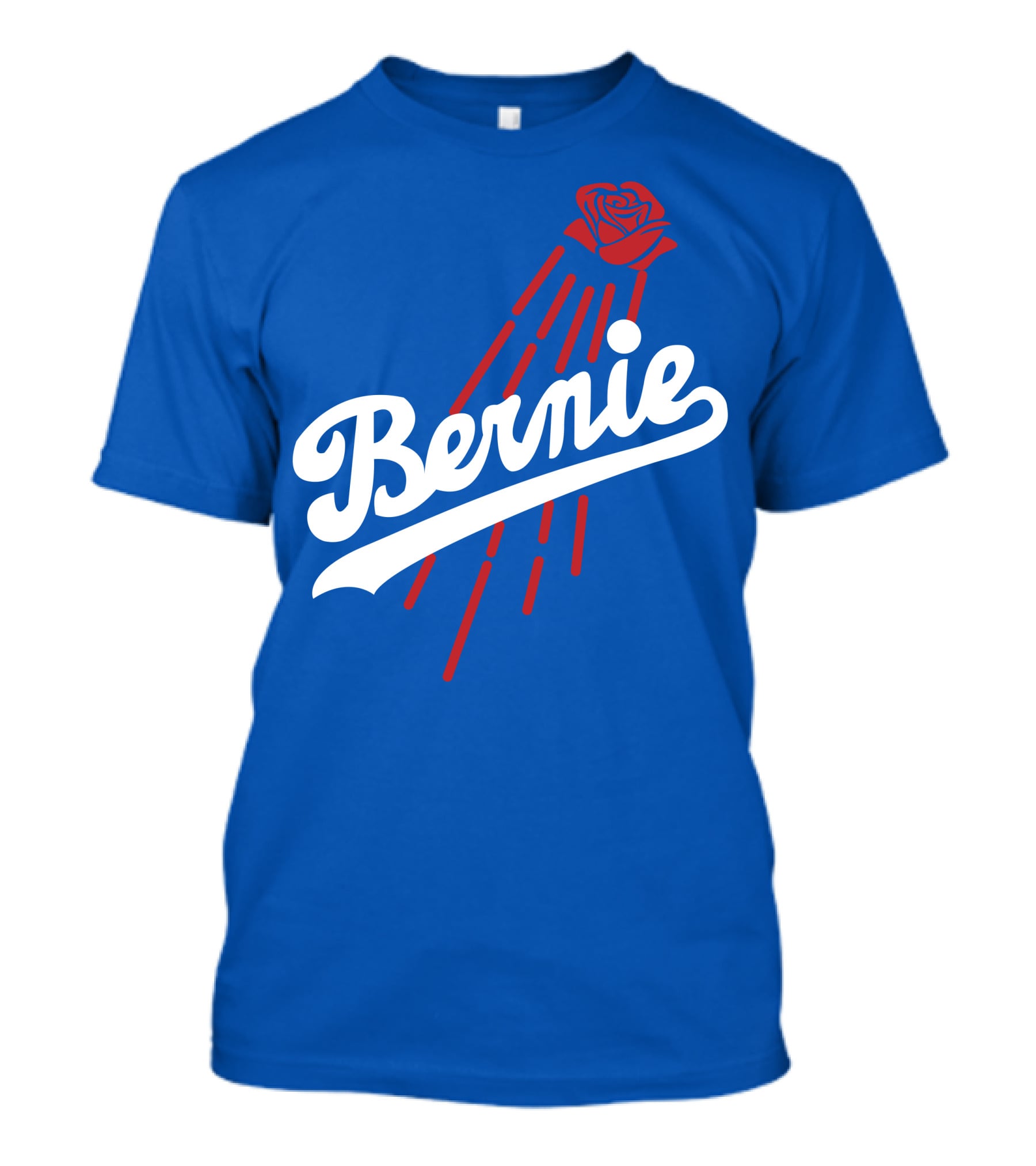Bernie Sanders Dodgers Logo Rose T-Shirt