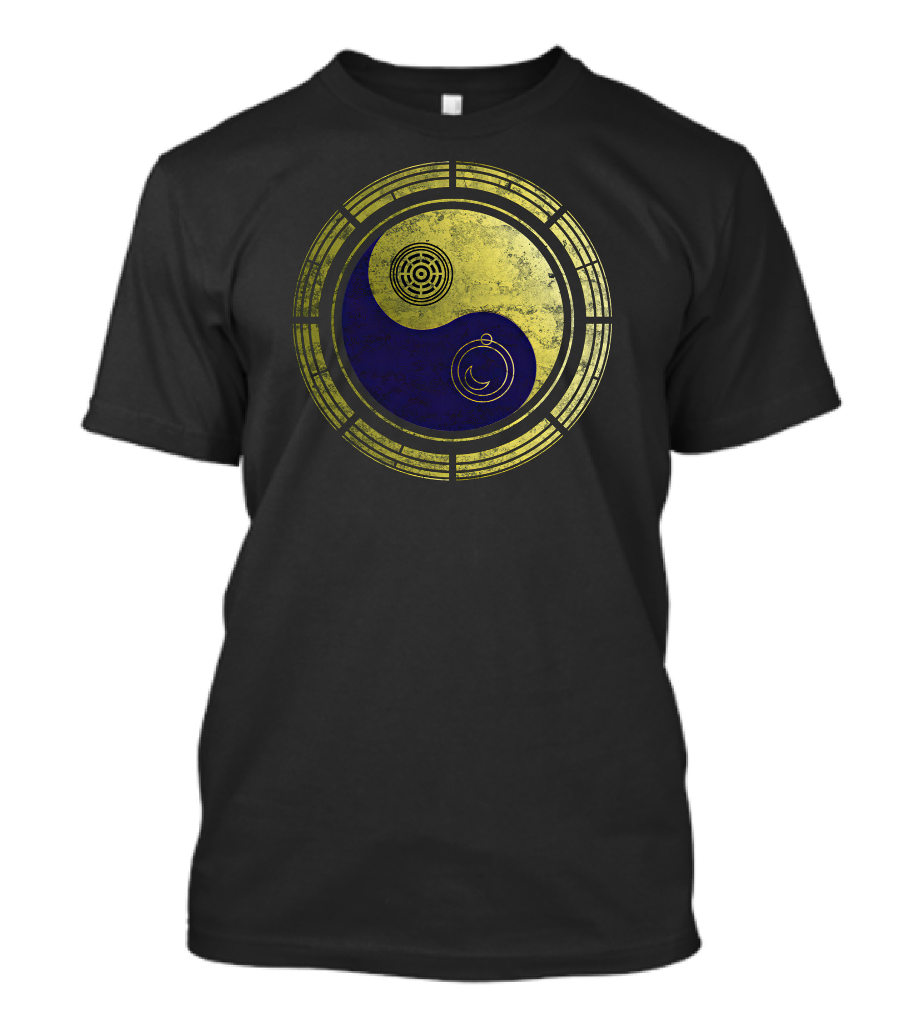 Dimension 20 Yin Yang Symbol With Intricate Circular T-Shirt