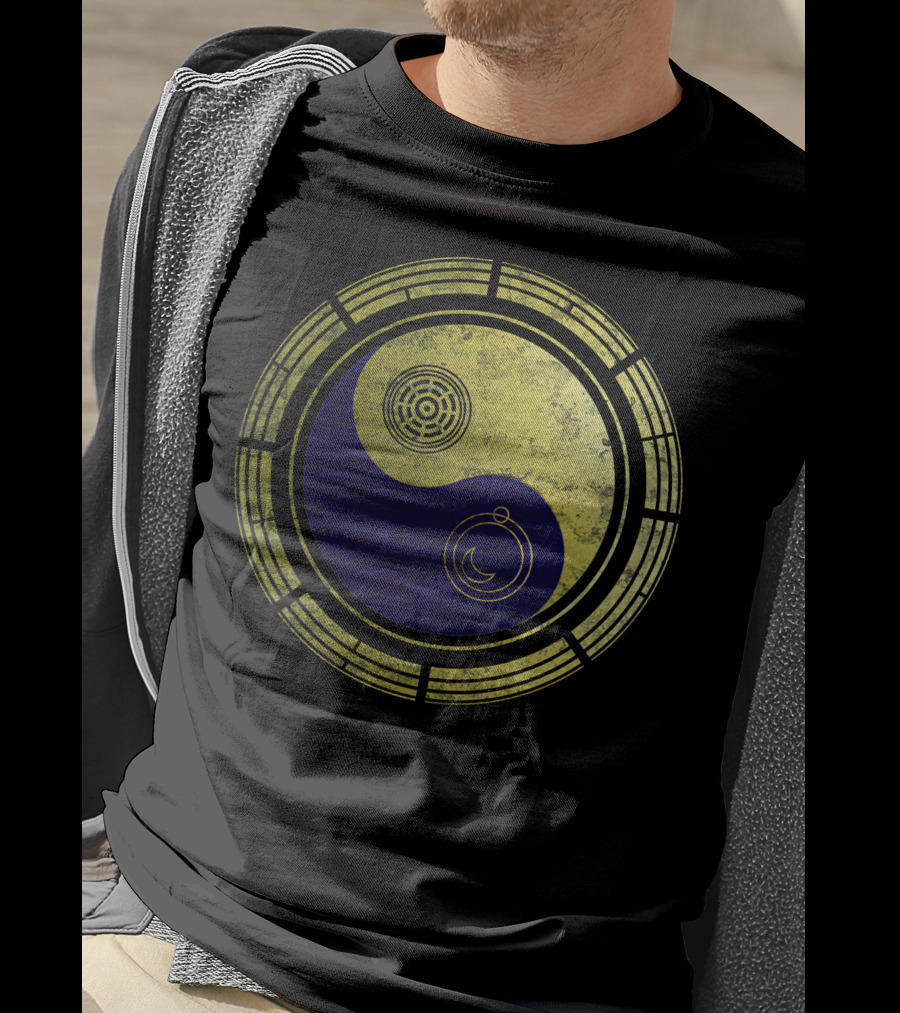 Dimension 20 Yin Yang Symbol With Intricate Circular T-Shirt