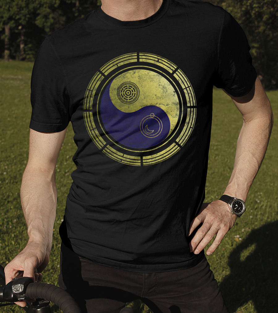 Dimension 20 Yin Yang Symbol With Intricate Circular T-Shirt