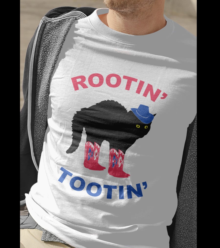 Rootin' Tootin' Cat With Cowboy Hat And Boots T-Shirt
