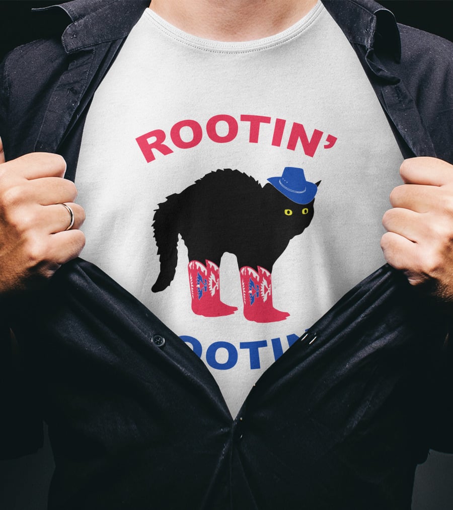 Rootin' Tootin' Cat With Cowboy Hat And Boots T-Shirt