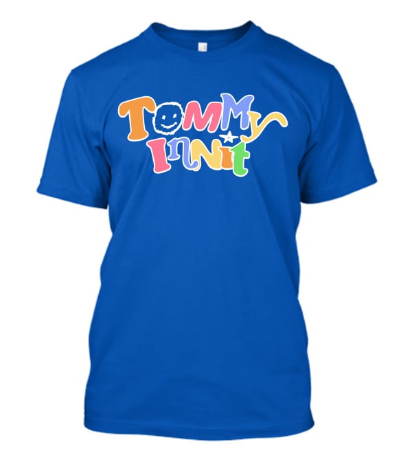 TommyInnit Colorful Text Design With Smiley Face And Star T-Shirt