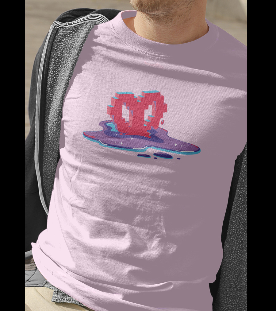 Heart Pixel Art Melting Design Philza Merch T-Shirt