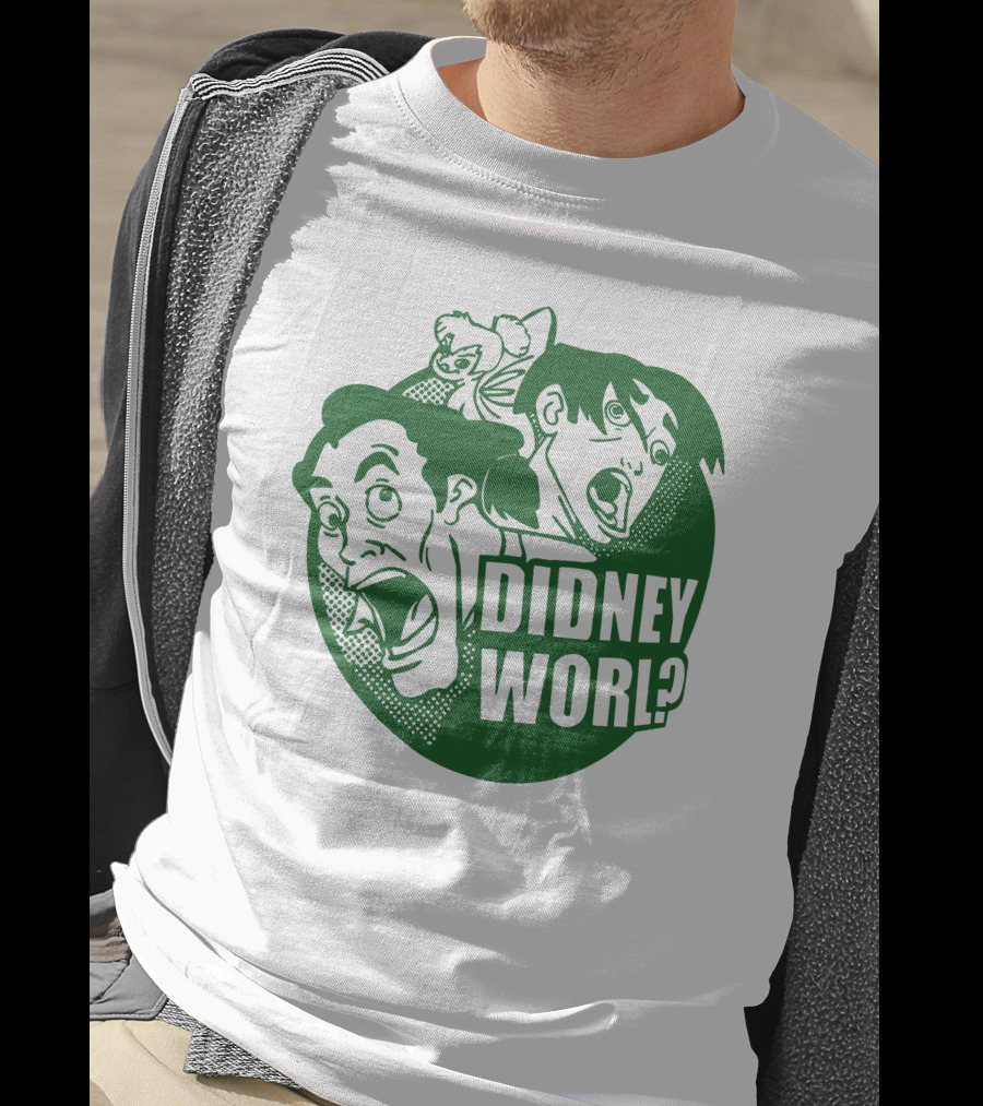 DIDNEY WORL Disney Parody Characters Reaction T-Shirt