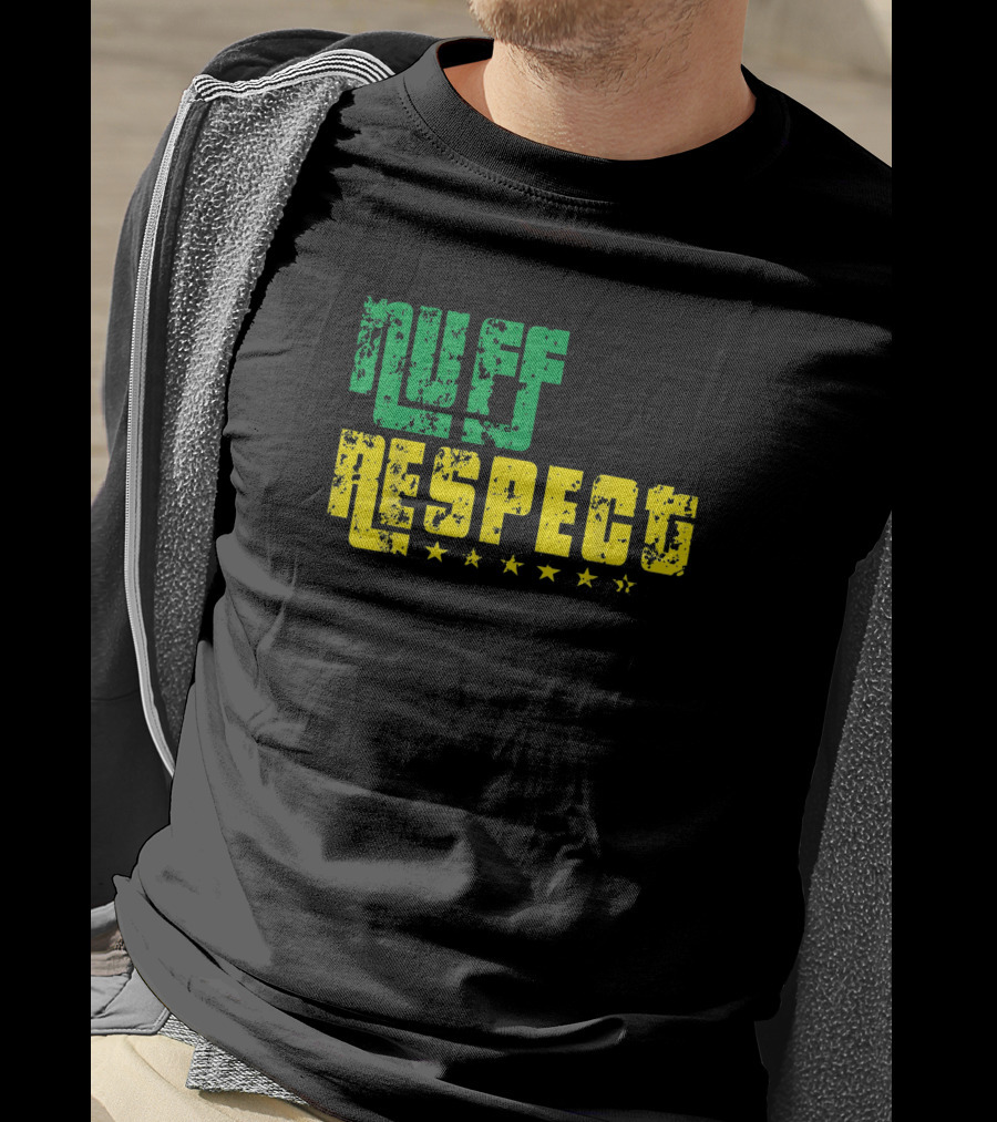 NUFF RESPECT Green Yellow Stars T-Shirt