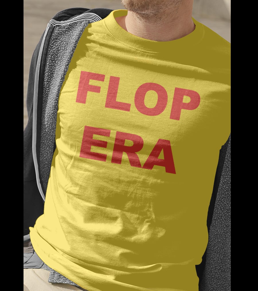 FLOP ERA Yellow Background T-Shirt