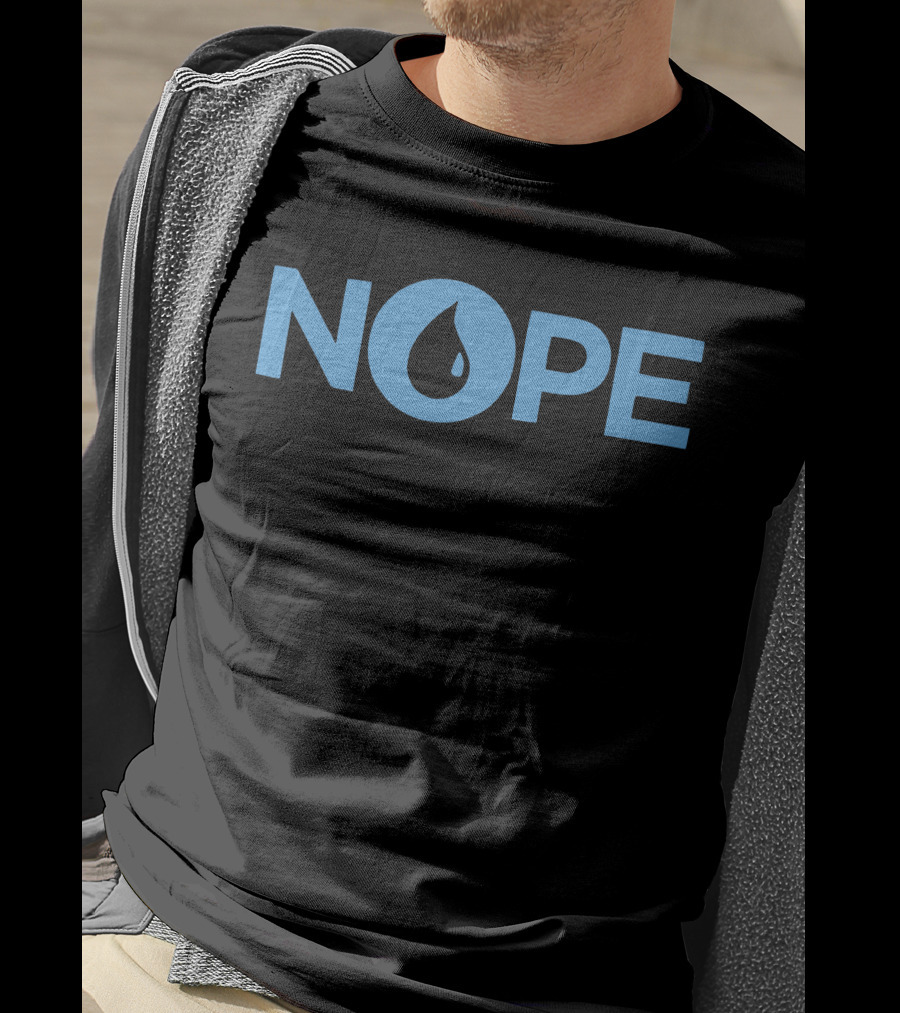NOPE Blue Water Drop T-Shirt