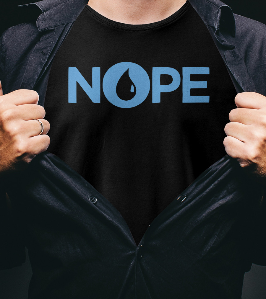 NOPE Blue Water Drop T-Shirt