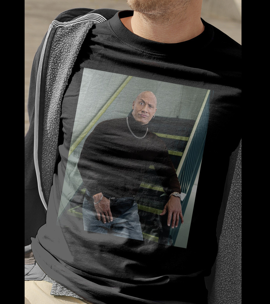 The Rock Iconic 90s Turtleneck Fanny Pack Look T-Shirt