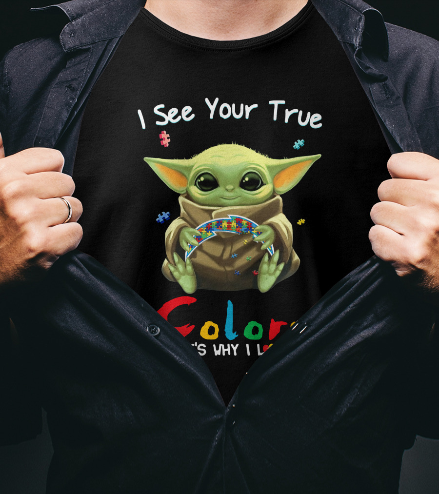 I See Your True Colors That's Why I Love You Baby Alien Puzzle T-Shirt