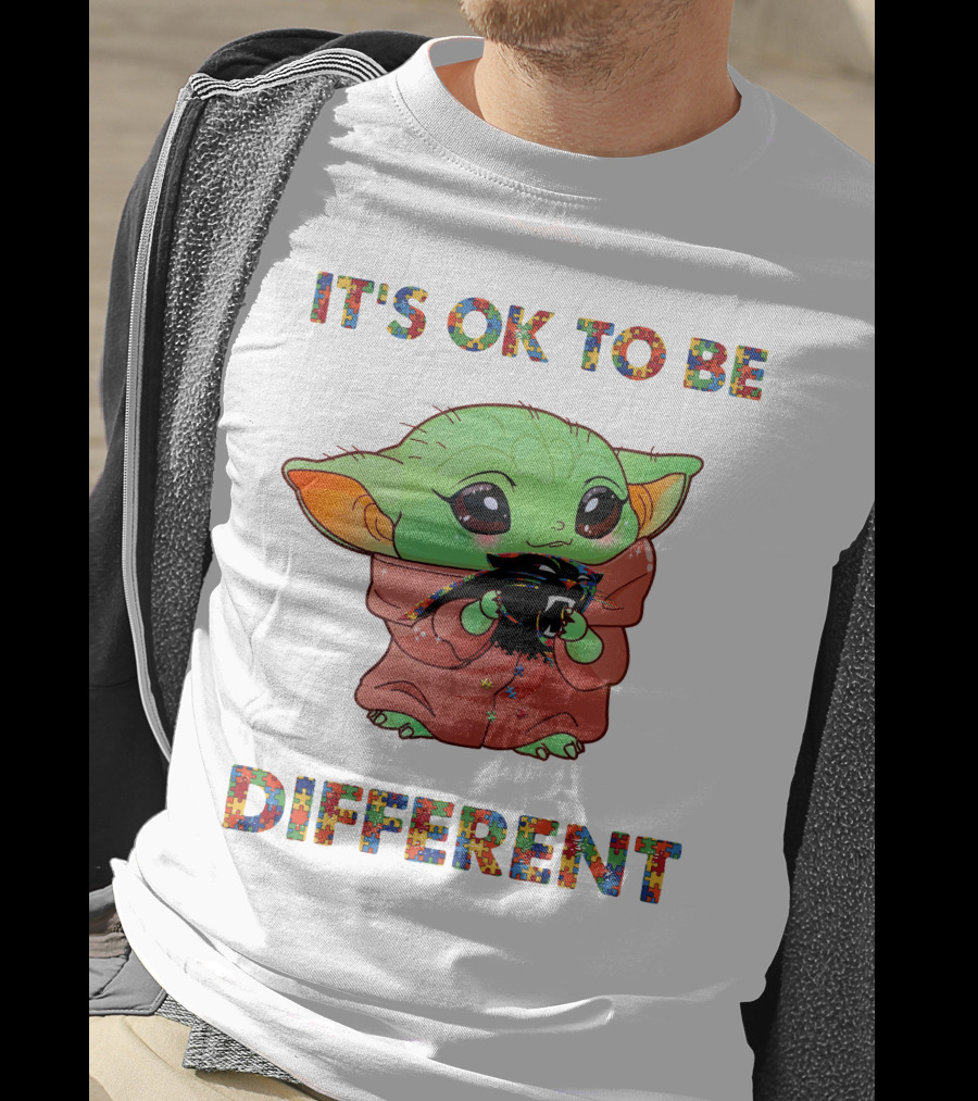 It's Ok To Be Different Yoda Carolina Panthers T-Shirt