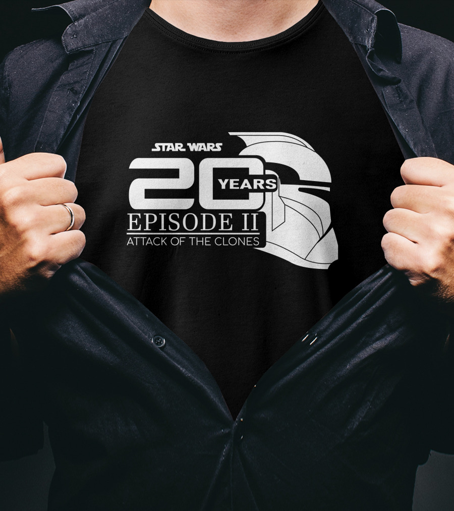 Star Wars Episode II Attack Of The Clones 20 Years T-Shirt