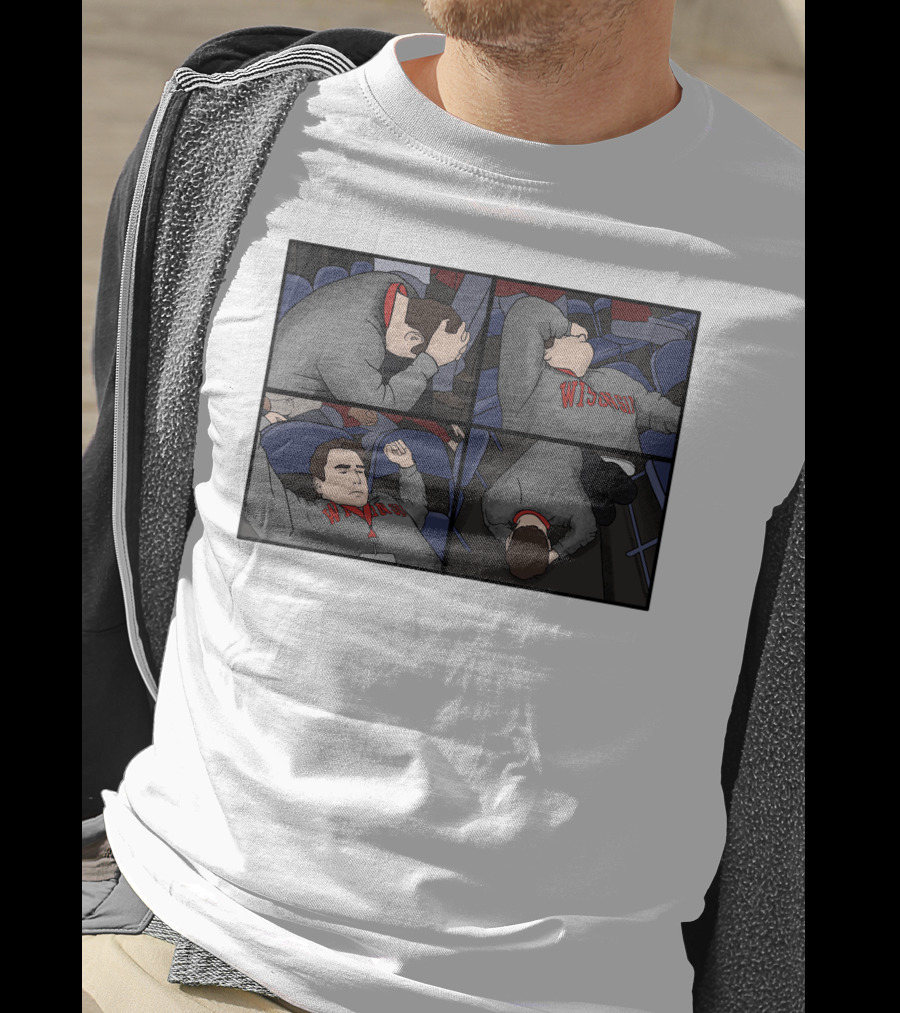 Pardon My Meltdown Wisconsin Fans Comic Panel T-Shirt