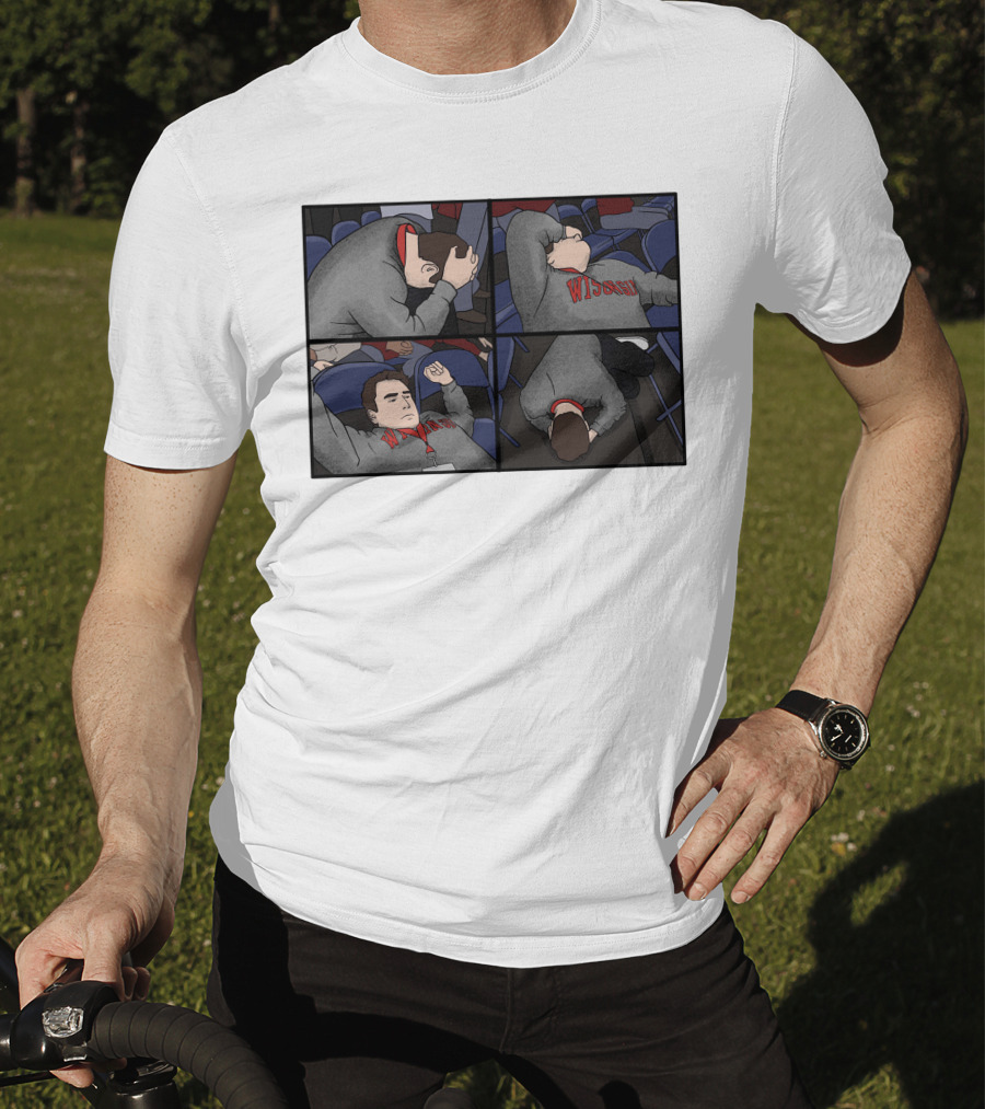 Pardon My Meltdown Wisconsin Fans Comic Panel T-Shirt
