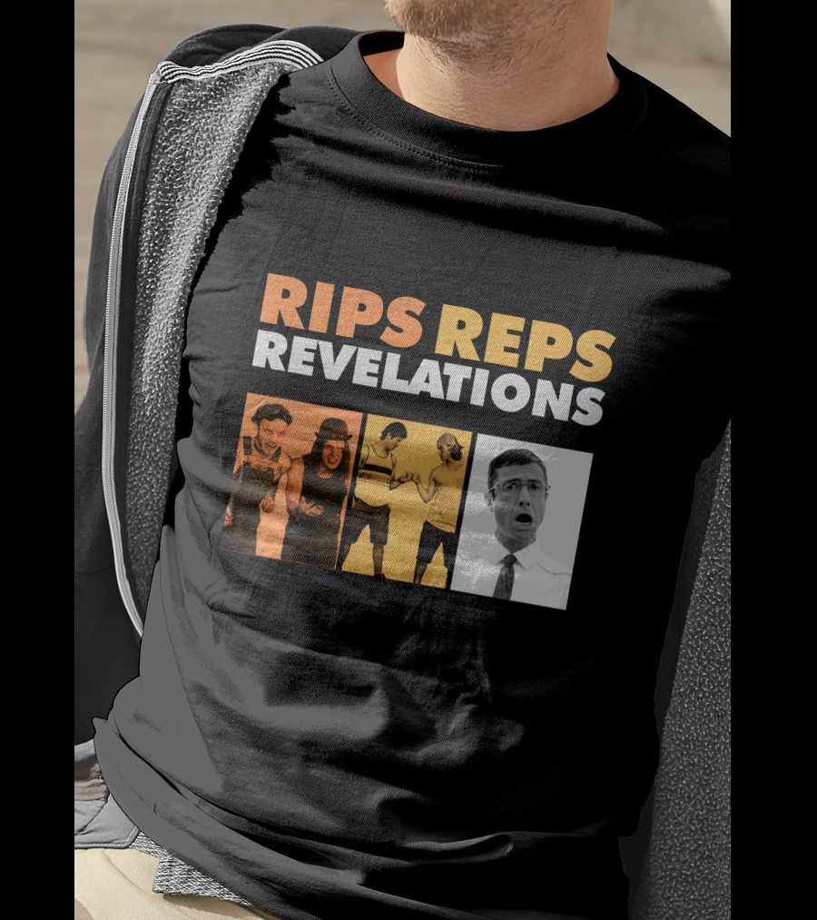 Letterkenny Problems Rips Reps Revelations Black And White And Color Characters T-Shirt