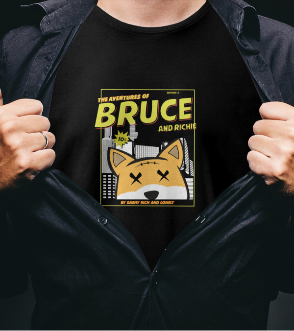 The Aventures Of Bruce And Richie Edition 2 By Dashy Rich And Lonely T-Shirt