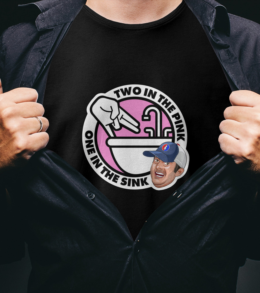 Angel Resto Stugotz 790 Two In The Pink One In The Sink Graphic Face And Hand T-Shirt