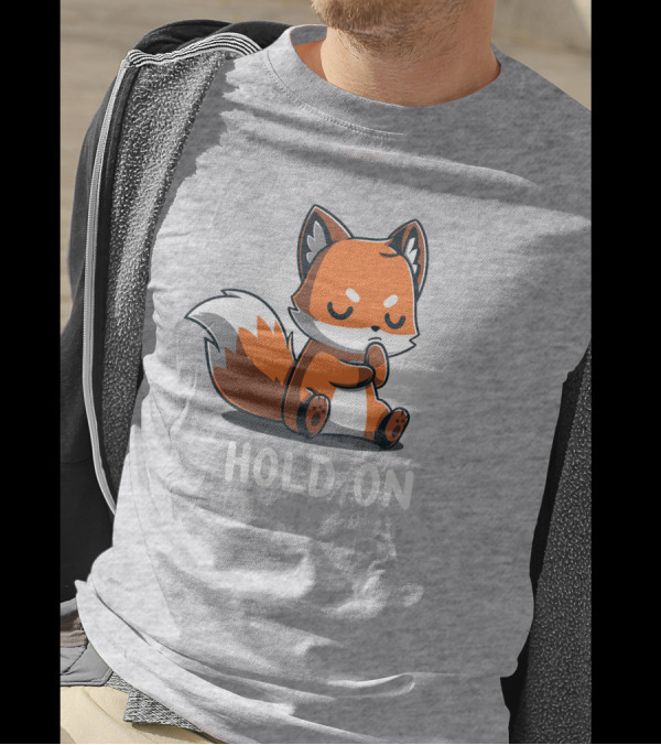TeeTurtle Hold On Let Me Overthink This Fox T-Shirt
