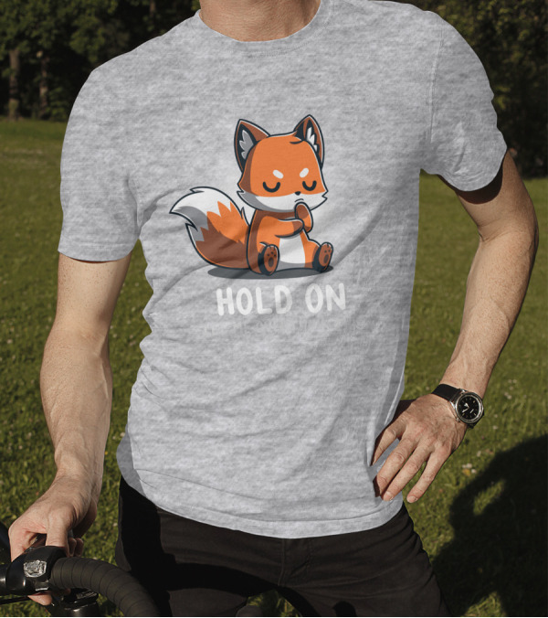 TeeTurtle Hold On Let Me Overthink This Fox T-Shirt