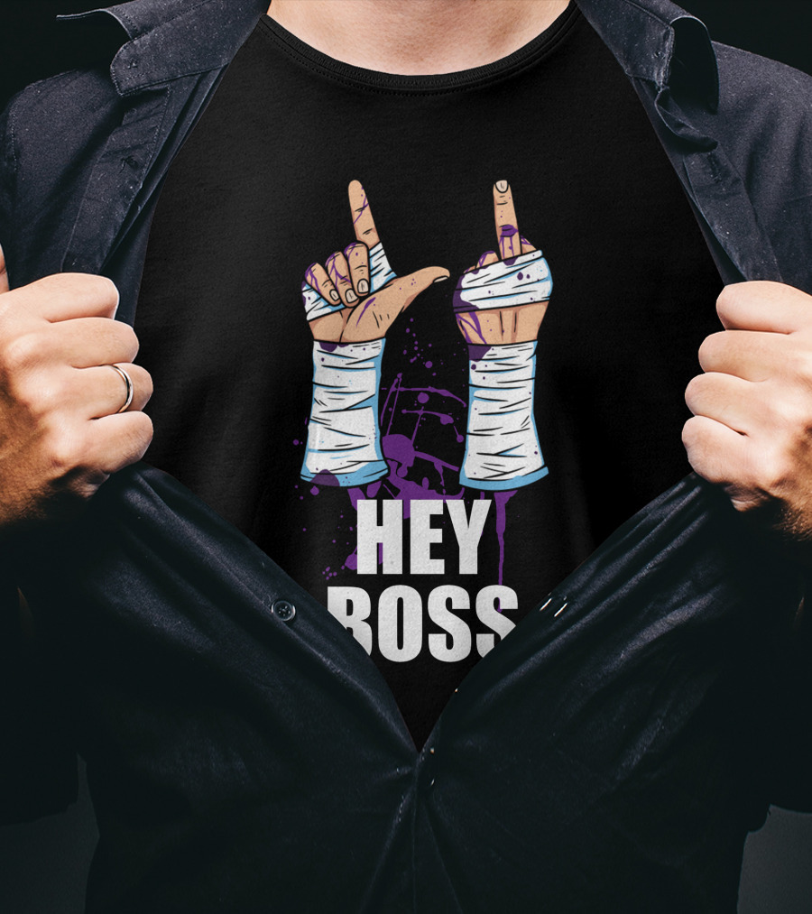 Hey Boss Matt Cardona Wrestling Hand Gesture T-Shirt