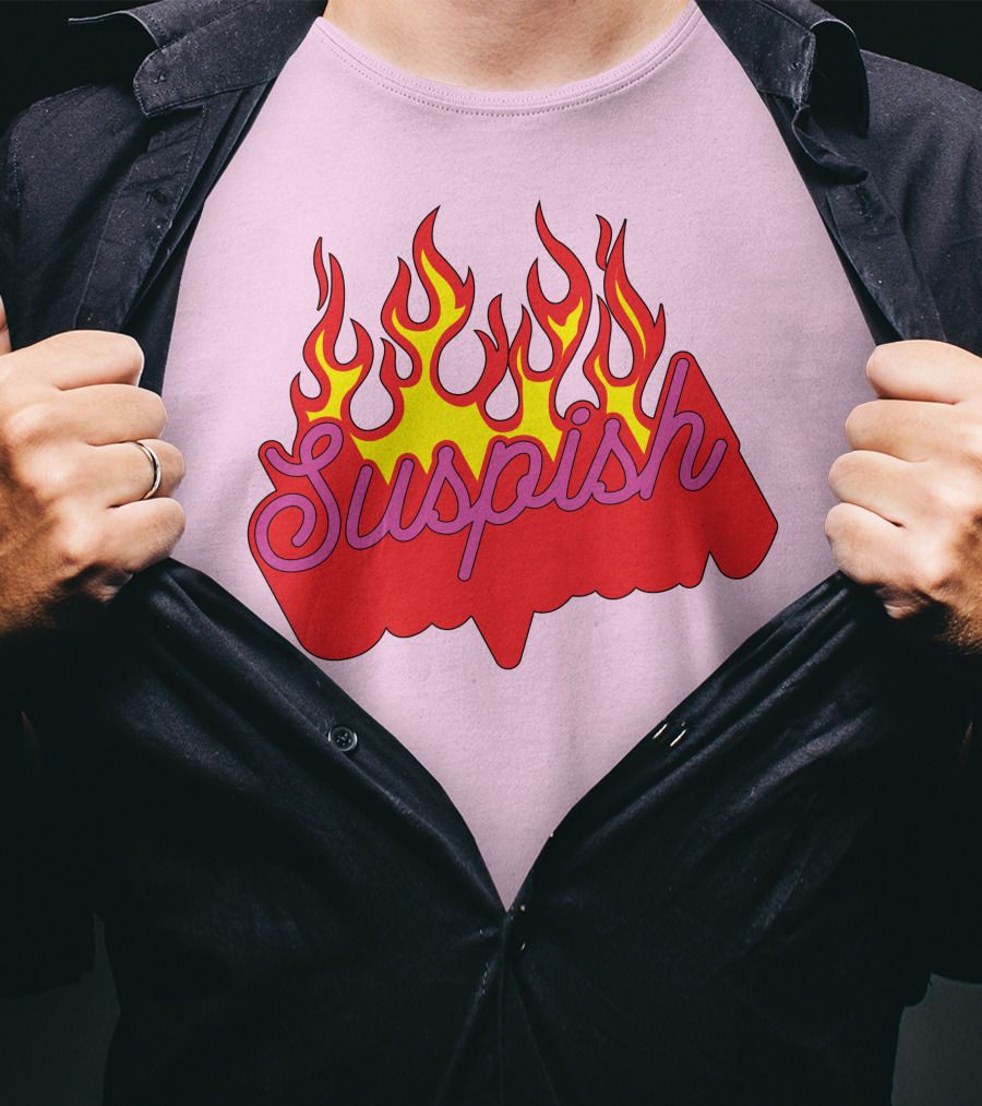 Bailey Sarian Suspish Flame Light Pink T-Shirt