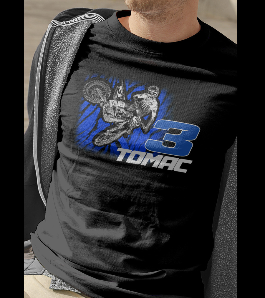 ET3 Tomac 3 Motocross Racing Eli Tomac Merchandise T-Shirt