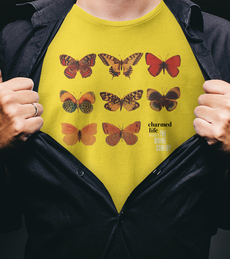Charmed Life The Best Of The Divine Comedy Butterflies T-Shirt