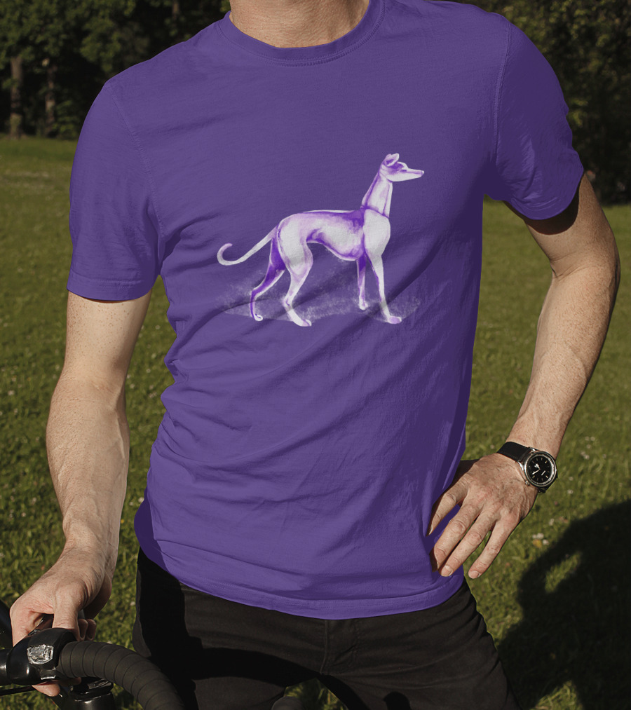 Purple Greyhound Dog Merch T-Shirt