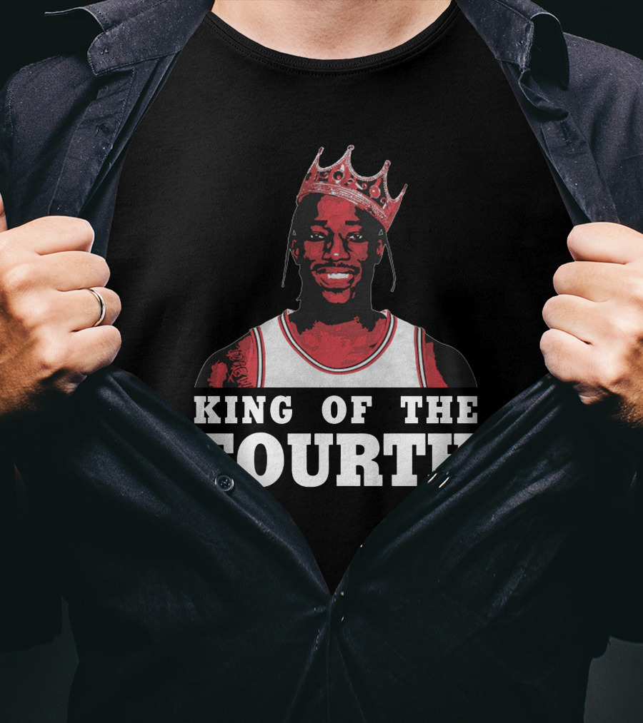 King Of The Fourth Basketball Crown T-Shirt