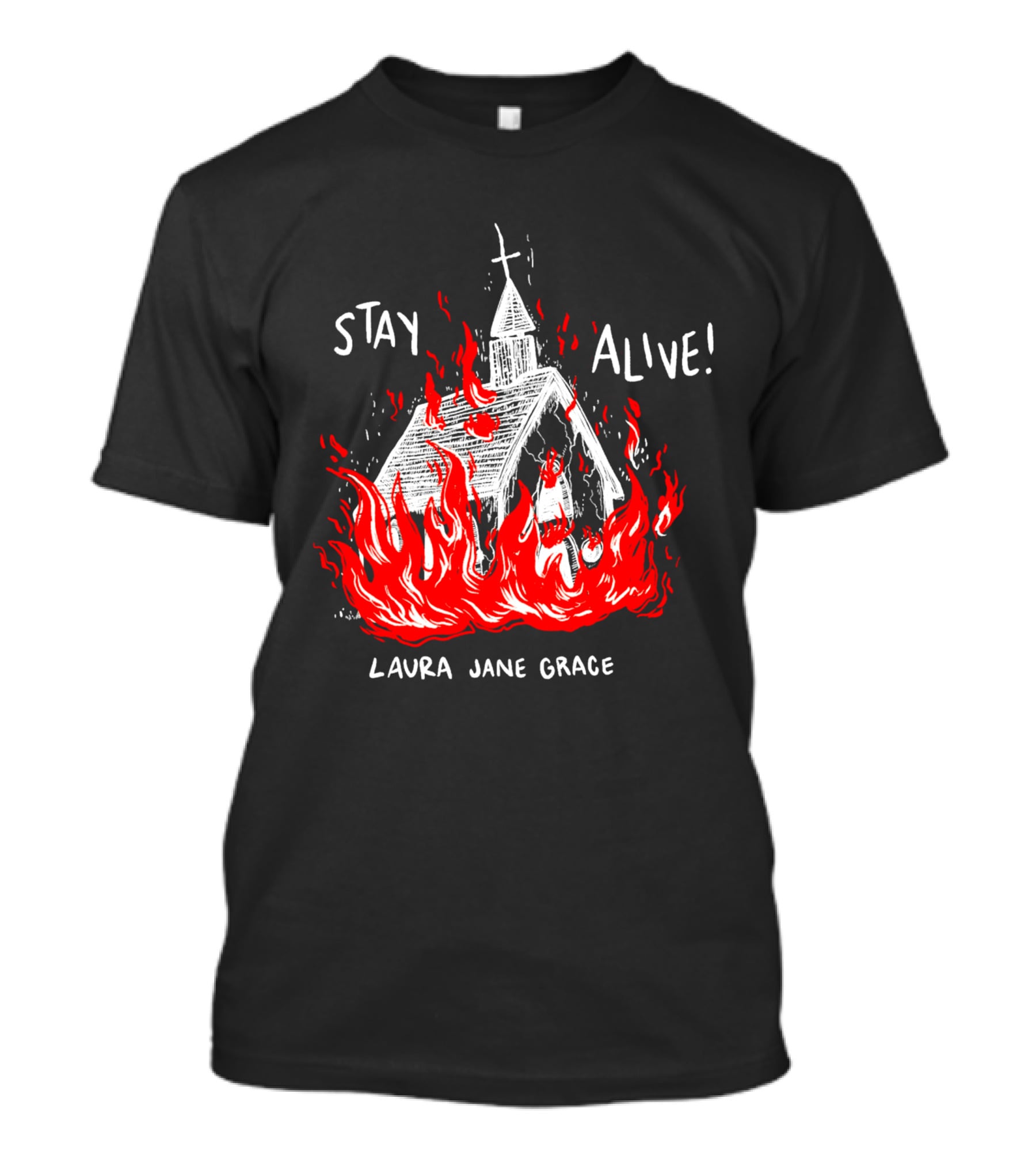 Laura Jane Grace Stay Alive Church In Flames T-Shirt