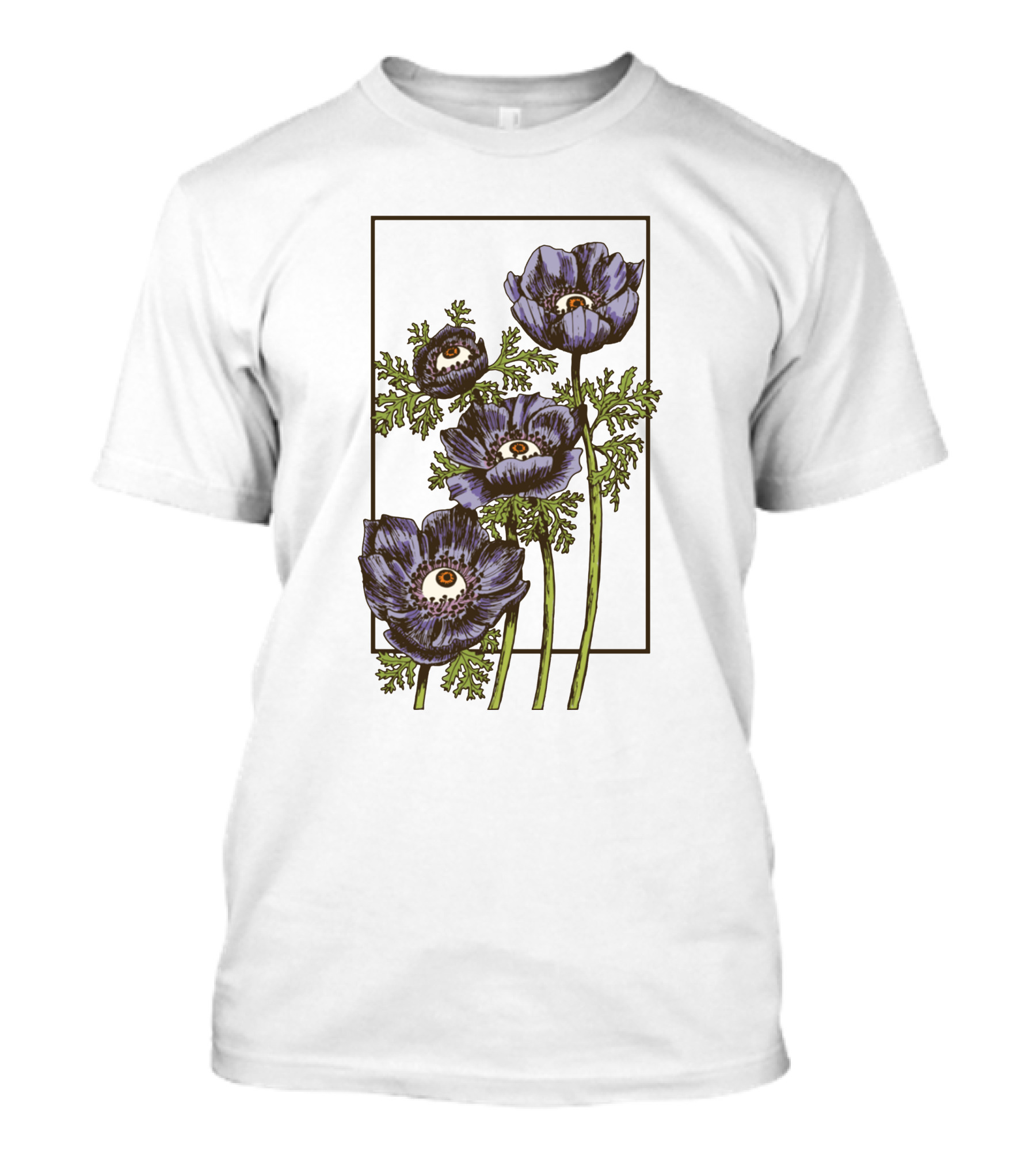 Creepy Eye Anemone Botanical Clothing T-Shirt