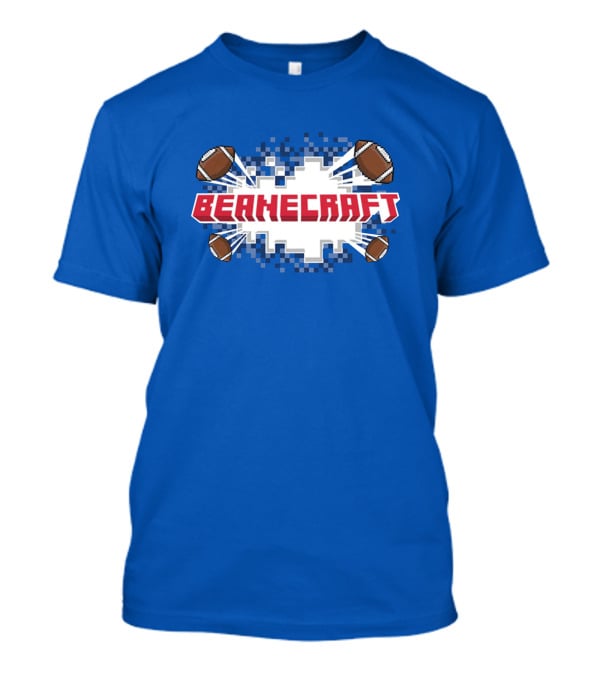 Beanecraft Pixel Style Football T-Shirt