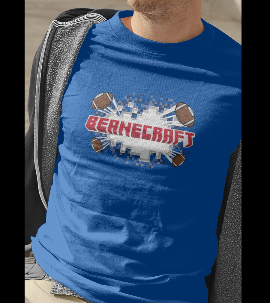 Beanecraft Pixel Style Football T-Shirt