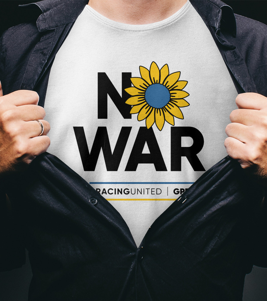 Racing United GPDA No War Sunflower Ricciardo F1 T-Shirt