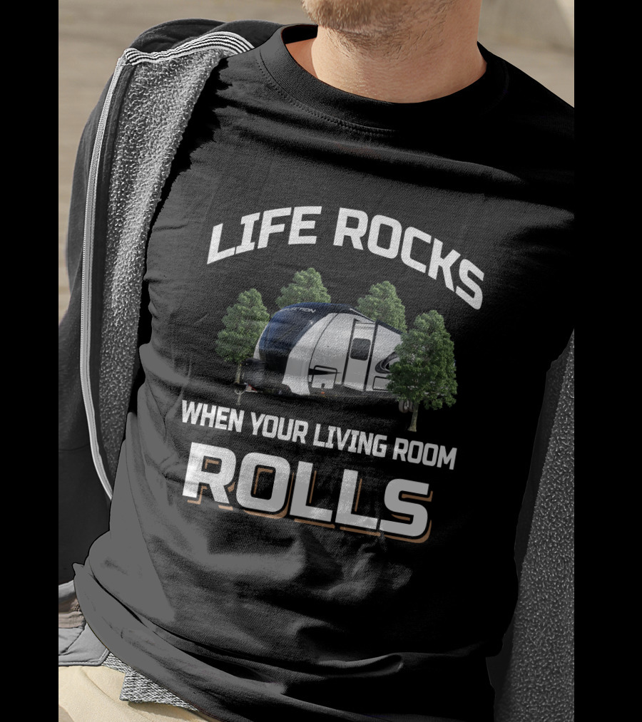 Life Rocks When Your Living Room Rolls Reflection 315 T-Shirt