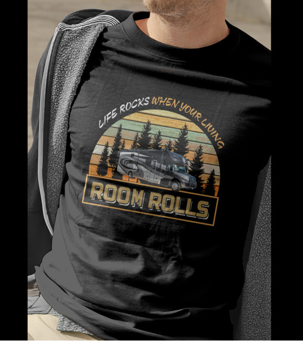 Life Rocks When Your Living Room Rolls Nexus RV Ghost 36DS T-Shirt