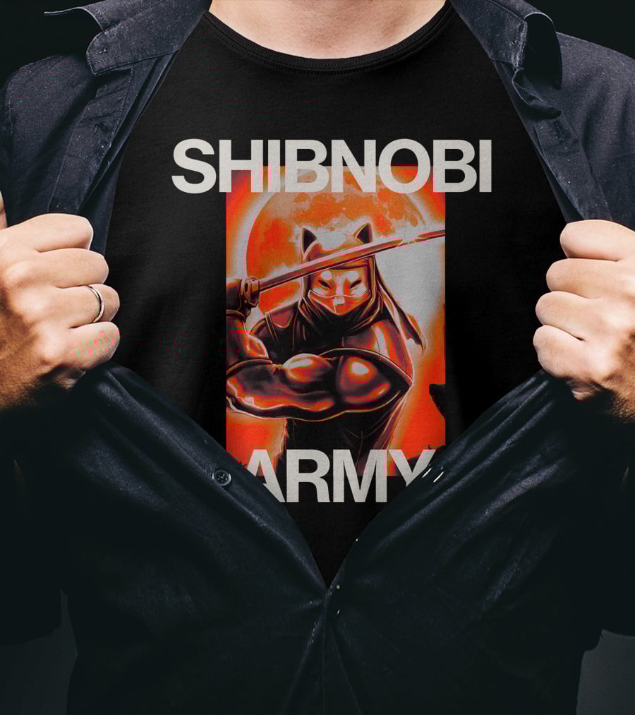Shibnobi Army Shinja Merch Ninja Warrior T-Shirt
