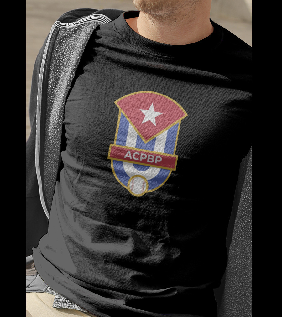 ACPBP Cuban Baseball Emblem Star And Baseball T-Shirt