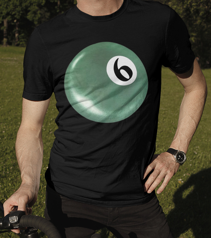 Syxx 6 Ball Green Pool Ball T-Shirt