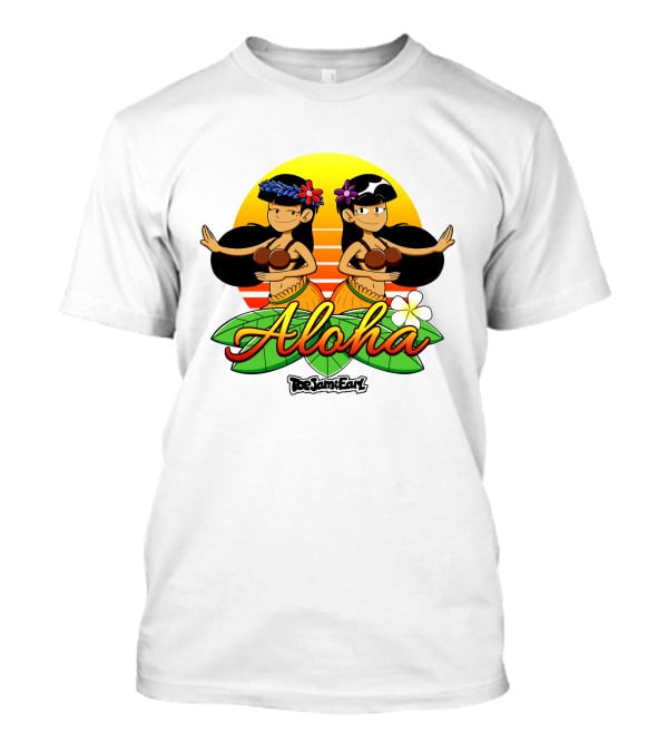 Aloha From Toejam And Earl Robaroba Merch Hawaiian Dancers Tropical Sunset T-Shirt