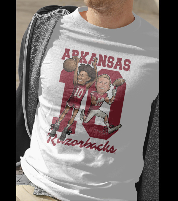 Arkansas Razorbacks 10 Bumper Pool Jaylin Williams Football Basketball Fun T-Shirt