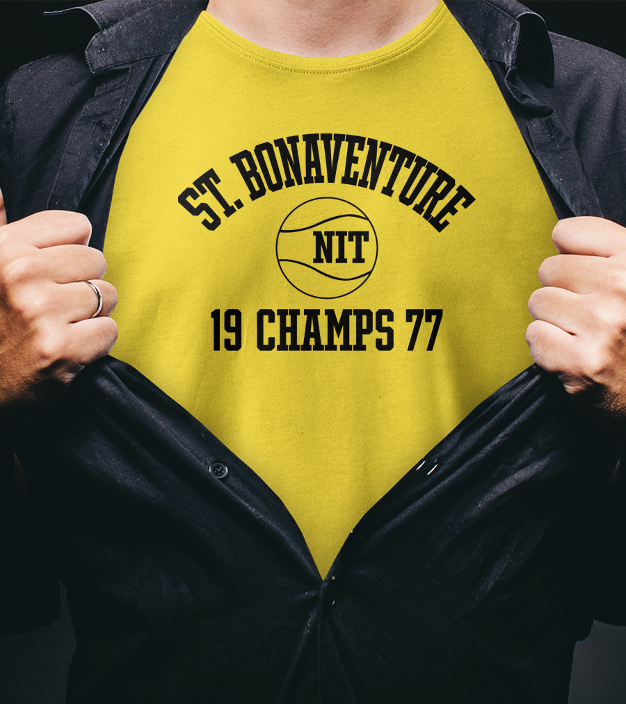 St. Bonaventure NIT 19 Champs 77 Basketball T-Shirt