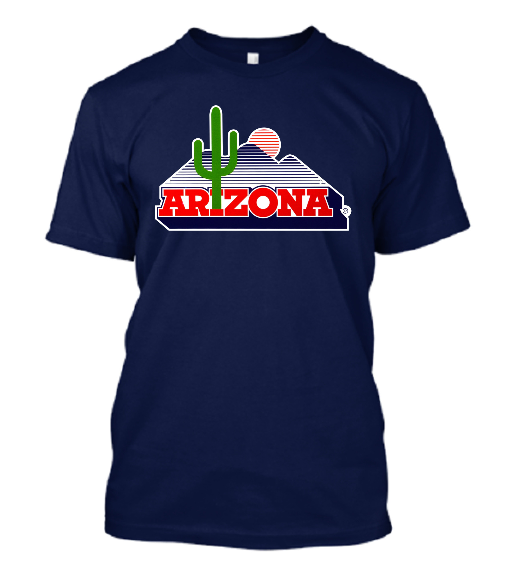 Arizona Desert Landscape With Cactus And Mountain T-Shirt
