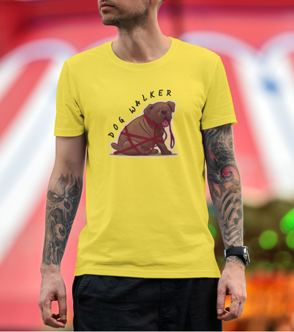 Premium T-Shirt: Dwight's Dog Walker Dead By Daylight Puppy Leash Wrapped T-Shirt Dwight's Dog Walker Dead By Daylight Puppy Leash Wrapped T-Shirt