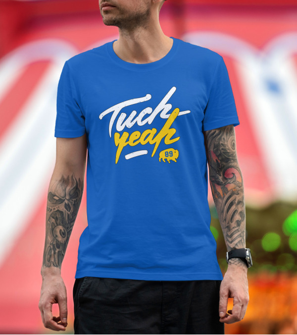 Premium T-Shirt: Tuch Yeah 89 Buffalo Blue and Gold T-Shirt Tuch Yeah 89 Buffalo Blue and Gold T-Shirt