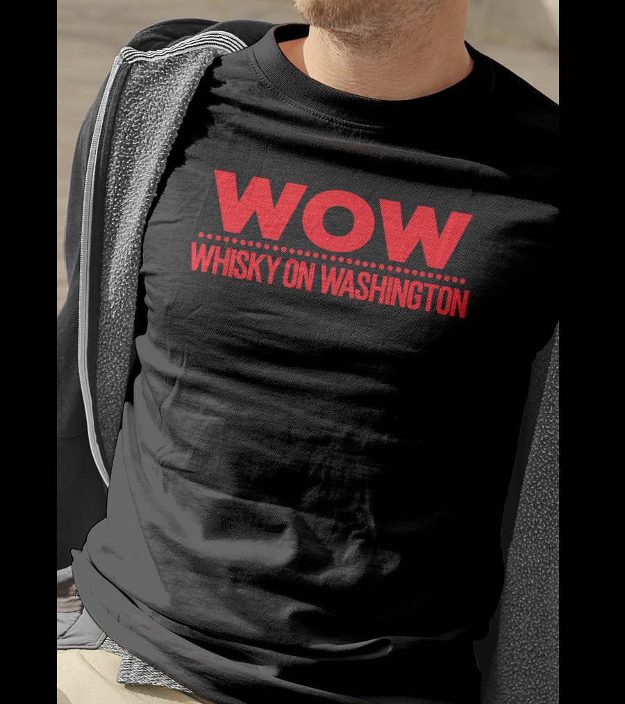Franklin Wow Whisky On Washington T-Shirt
